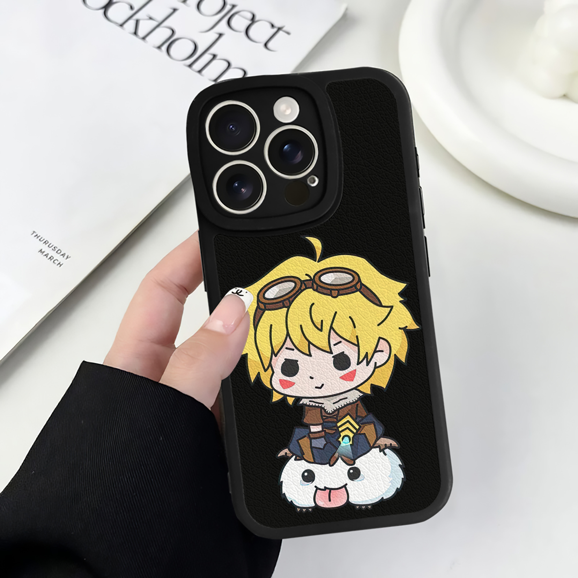 リーグ・オブ・レジェンド League of Legends LOL 【iPhone 16シリーズ対応】シリコンスマホケース（レザー調） 材質：シリコン